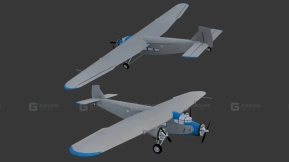 福特4AT三引擎飞机  Ford 4at Trimotor