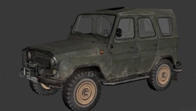 乌兹 - UAZ 3D model-49