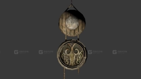 悬挂盾牌 3D模型-38 - Hanging Shields 3D model-38