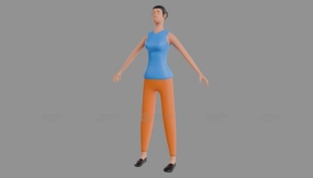 简约女性风格化角色  Simple Women Stylized Character