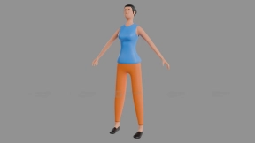 简约女性风格化角色  Simple Women Stylized Character