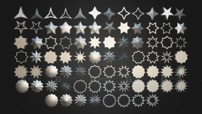 80件硬表面星形网格生成器 80 Hard Surface IMM Stars