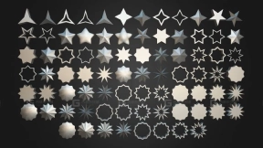 80件硬表面星形网格生成器 80 Hard Surface IMM Stars
