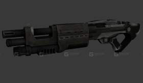 自动霰弹枪3D模型-32 - Auto Shotgun 3D model-32