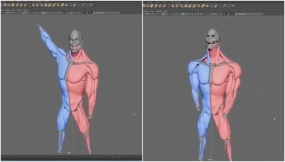艺术家展示受Ziva VFX启发的3ds Max与Maya肌肉模拟插件