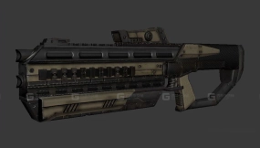 黑暗突袭中的霰弹枪3D模型-41 - Shotgun from Dark Raid 3D model-41