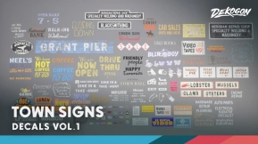 【UE】贴花 VOL.1 - 城镇标志  Decals VOL.1 - Town Signs