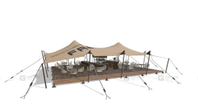 10米 x 15米 - 餐厅布置 10m x 15m - Restaurant Setup