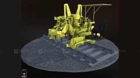 小型捣固车 - Small Tamping Machine 3D model-14