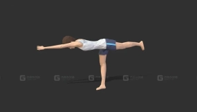 瑜伽战士三式 Yoga Warrior #3 Exercise
