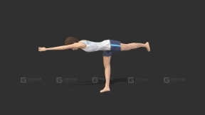 瑜伽战士三式 Yoga Warrior #3 Exercise