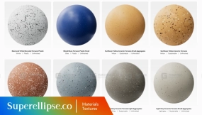 43+ Superellipse - Terrazzo Texture Collection 4K 水磨石纹理合集 4K