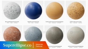 43+ Superellipse - Terrazzo Texture Collection 4K 水磨石纹理合集 4K
