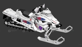 雪地摩托 3 - Snowmobile 3 3D model-37