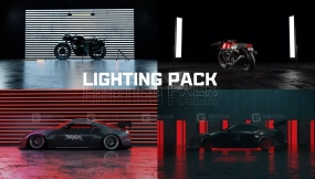 灯光工作室资源包 3D Blender 文件  Lighting Studio Pack 3D Blender File