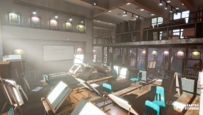 【UE】视觉艺术工作室环境 绘画雕塑（视觉工作室）  Visual Arts Workshop Environment  Paintings Sculptings ( Visual Workshop )