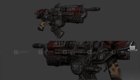 蝗虫锤爆枪 Locust Hammerburst 3D model-41