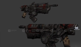 蝗虫锤爆枪 Locust Hammerburst 3D model-41