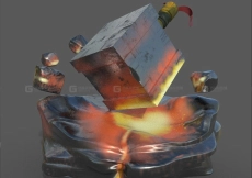 【全流程制作案例】maya+zb+sp制作锤石模型；零基础小白必须了解的操作步骤！！