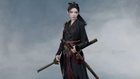 【UE】国风女剑客角色模型 ChineseWarrior