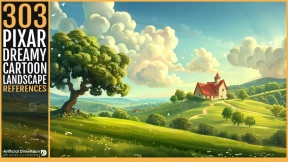 303 皮克斯梦幻卡通风景 - 303 Pixar Dreamy Cartoon Landscape