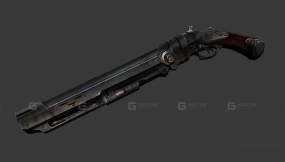 锯短霰弹枪3D模型-38 - Sawn-off shotgun 3D model-38