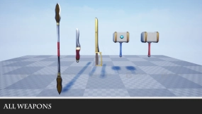 【UE】奇幻近战武器  Fantasy Melee Weapons