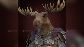 高贵的麋鹿战士  Noble Moose Warrior