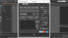 Maya模型权重脚本 Skin Magic