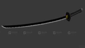 日本武士刀 - Katana Nihon 3D model-79