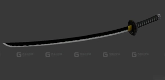 日本武士刀 - Katana Nihon 3D model-79