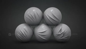 zbrush衣服布料褶皱笔刷 BadKing Set de Brochas para Pliegues