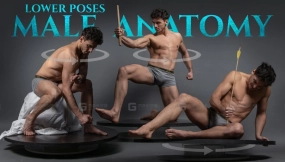 男性解剖学-下身旋转姿势-照片参考包-545张JPEG图片 Male Anatomy- Lower Turnaround Poses- Photo Reference Pack-545 JPEGs