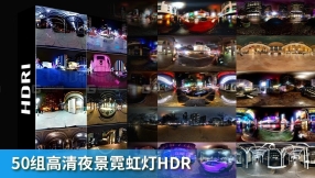 50组高清夜景霓虹灯HDR