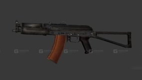 AKS-74U短突击步枪-АКС-74У 3D model