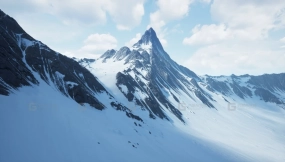 【UE】雪山景观  Snowy Mountains Landscape