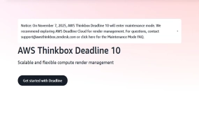 AWS将于下月将Deadline转入维护模式