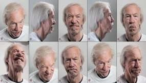 男性上校人体面部表情参考素材 Male_Colonel human face expression reference