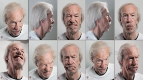 男性上校人体面部表情参考素材 Male_Colonel human face expression reference