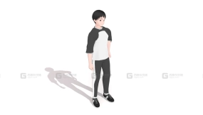 风格化的年轻男子-Stylized Young Man