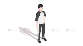 风格化的年轻男子-Stylized Young Man