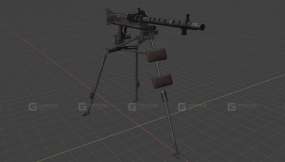 MG-34通用机枪3D模型-41 - MG-34 3D model-41