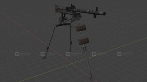 MG-34通用机枪3D模型-41 - MG-34 3D model-41