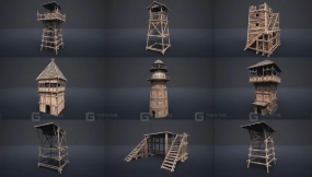 【UE】中世纪瞭望塔与平台 - v1  Medieval Watchtowers and Platforms - v1