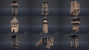 【UE】中世纪瞭望塔与平台 - v1  Medieval Watchtowers and Platforms - v1