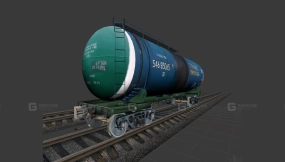 罐车 - Вагон цистерна 3D model-38