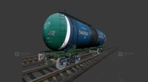 罐车 - Вагон цистерна 3D model-38