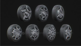 科幻轮子组合包 Scifi wheel pack