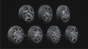 科幻轮子组合包 Scifi wheel pack