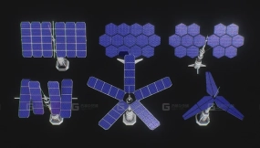 科幻太阳能板组合包 Scifi solar panel pack